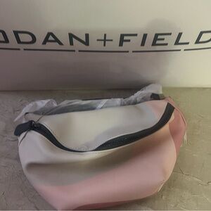 Rodan + Fields Belt Bag Fanny Pack Pink White Adjustable Strap New